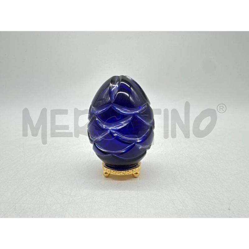 UOVO FABERGE' CRISTALLO BLU | Mercatino dell'Usato Roma montemario 1