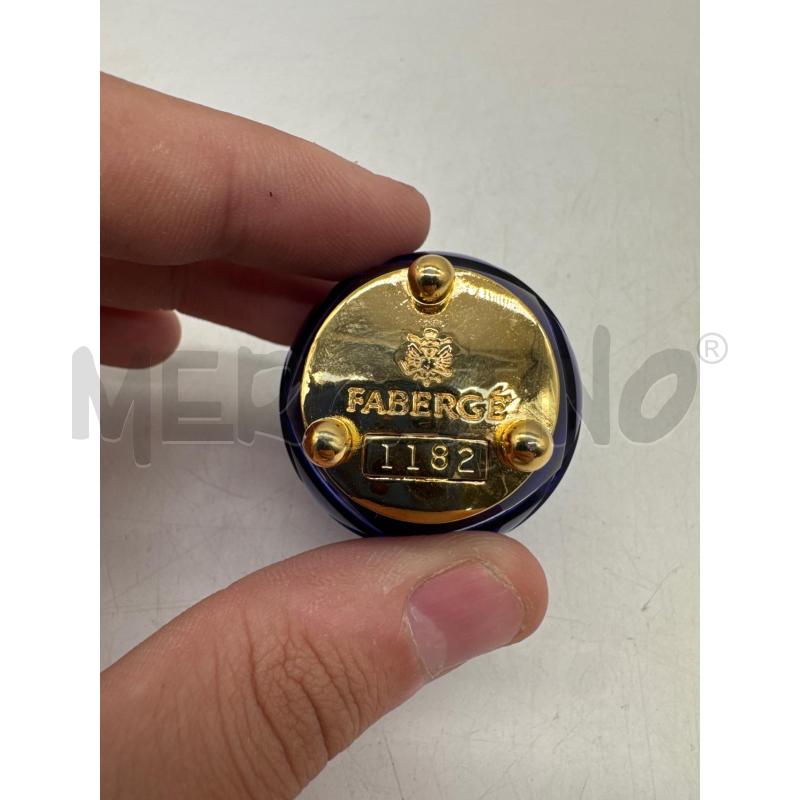UOVO FABERGE' CRISTALLO BLU | Mercatino dell'Usato Roma montemario 2