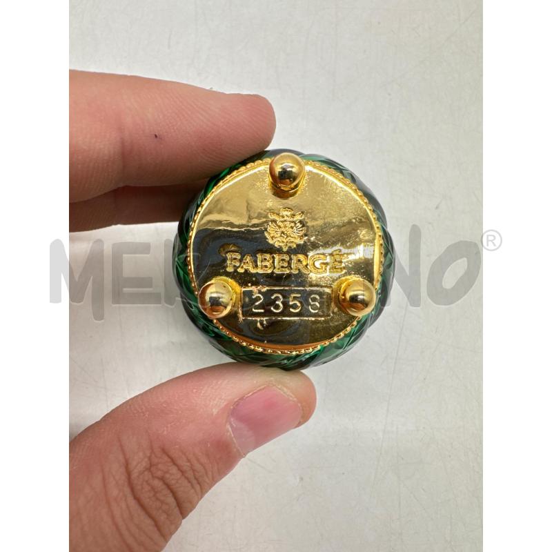 UOVO FABERGE' CRISTALLO VERDE | Mercatino dell'Usato Roma montemario 2