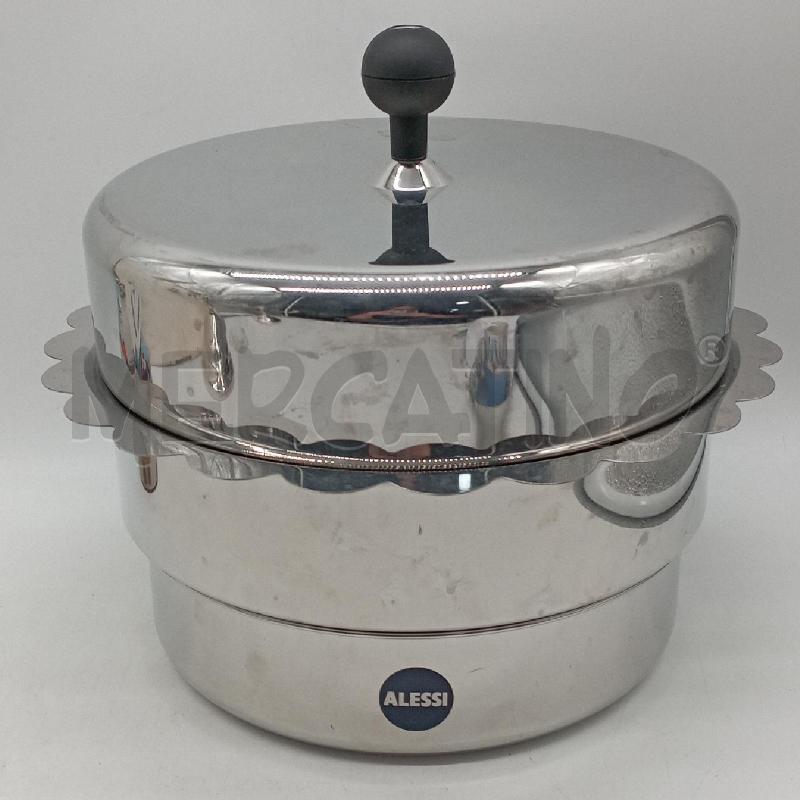 VAPORIERA ALESSI ACCIAIO FIORE | Mercatino dell'Usato Roma montemario 1