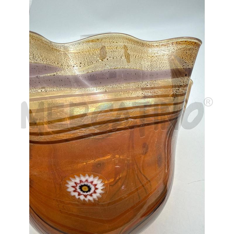 VASO FAZZOLETTO MURANO FRANCO MORETTI | Mercatino dell'Usato Roma montemario 4