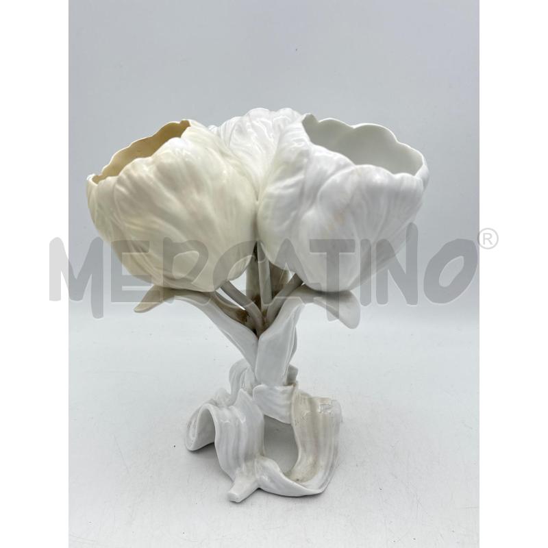 VASO PORC TULIPANI MEISSEN | Mercatino dell'Usato Roma montemario 1