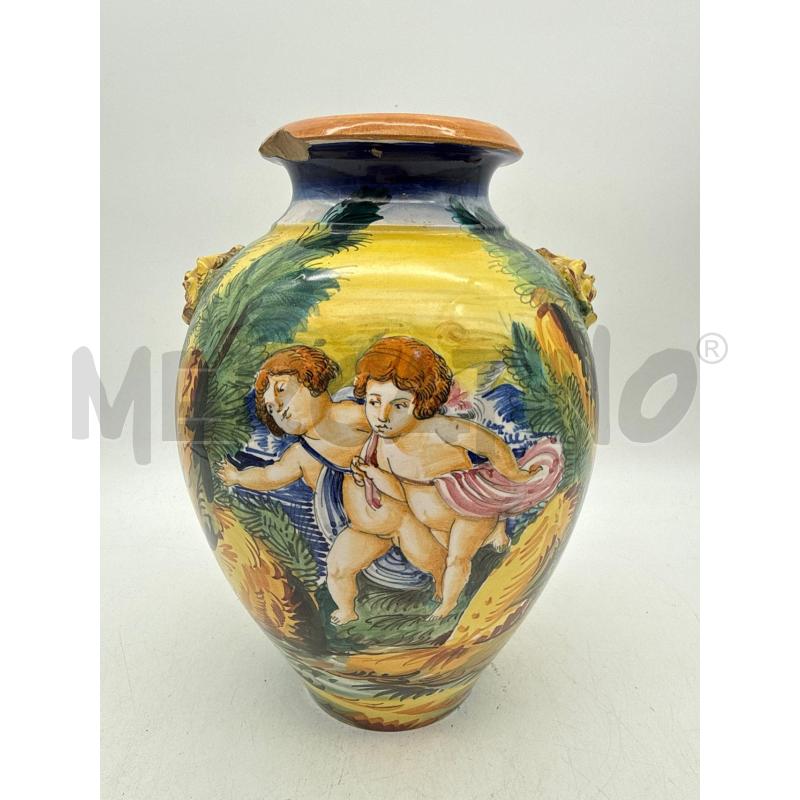 VASO TERR SMALTO AMORINI NEL BOSCO DIF | Mercatino dell'Usato Roma montemario 1