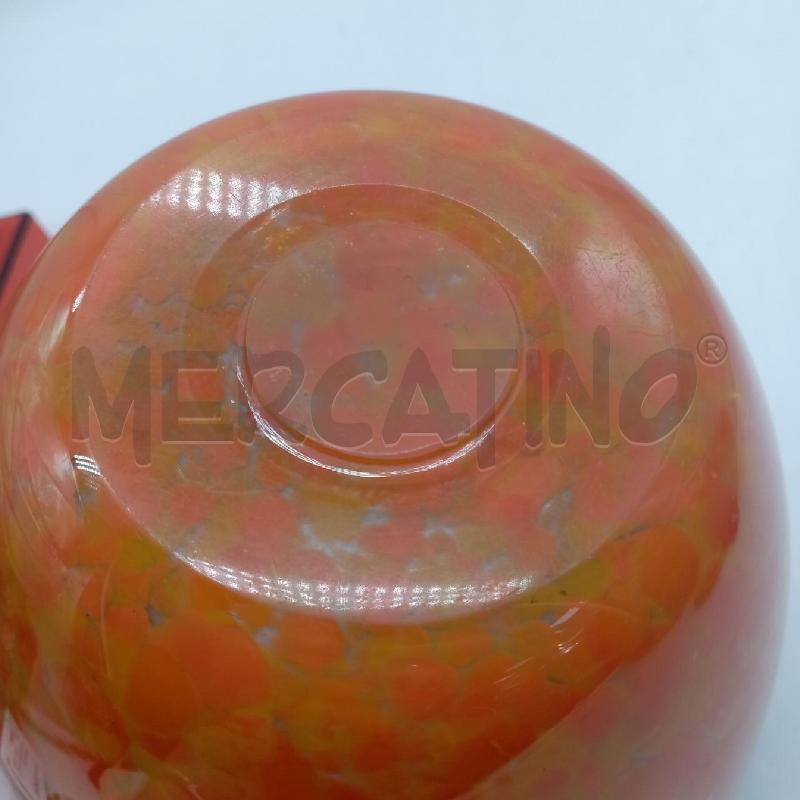 VASO VETRO AVVENTURINA ARANCIO | Mercatino dell'Usato Roma montemario 3