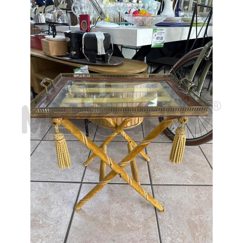  VASSOIO LEGNO OTTONE SUPPORTO VELLUTO | Mercatino dell'Usato Roma montemario 1