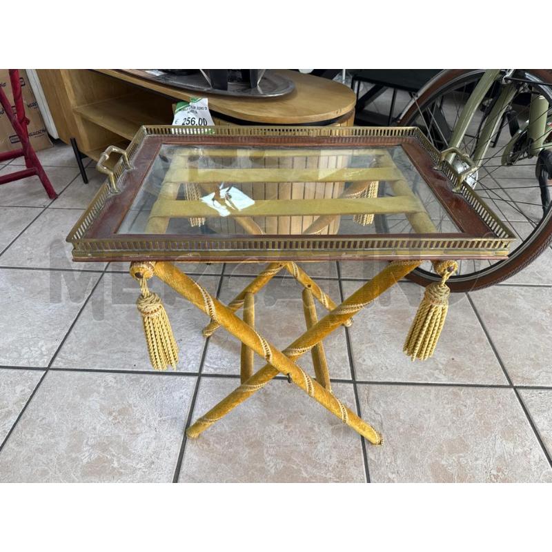  VASSOIO LEGNO OTTONE SUPPORTO VELLUTO | Mercatino dell'Usato Roma montemario 2