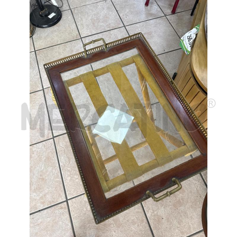  VASSOIO LEGNO OTTONE SUPPORTO VELLUTO | Mercatino dell'Usato Roma montemario 3