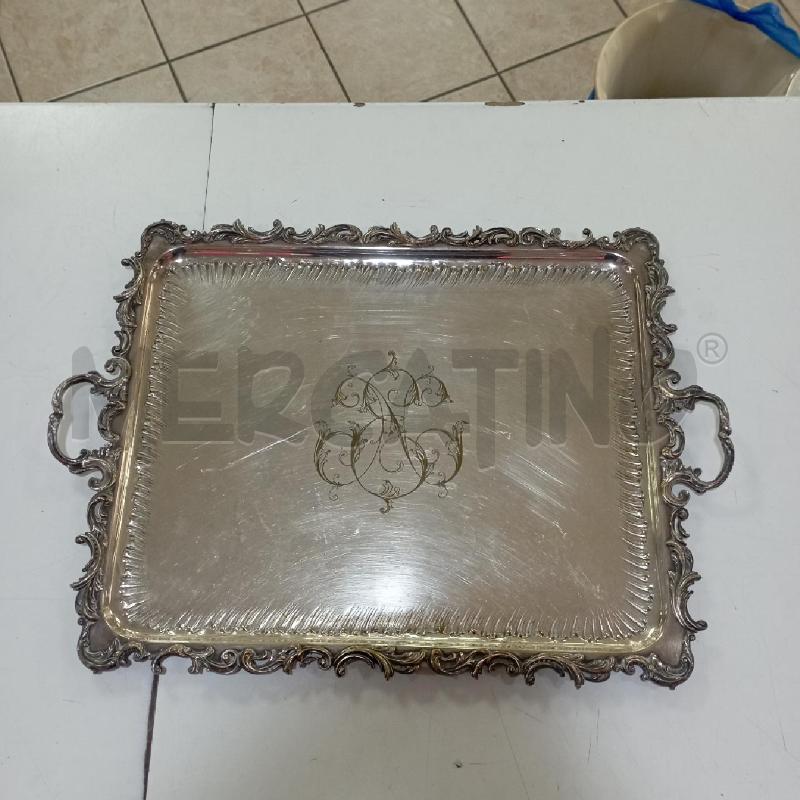 VASSOIO SHEFFIELD INCISO BORDI SBALZO | Mercatino dell'Usato Roma montemario 1