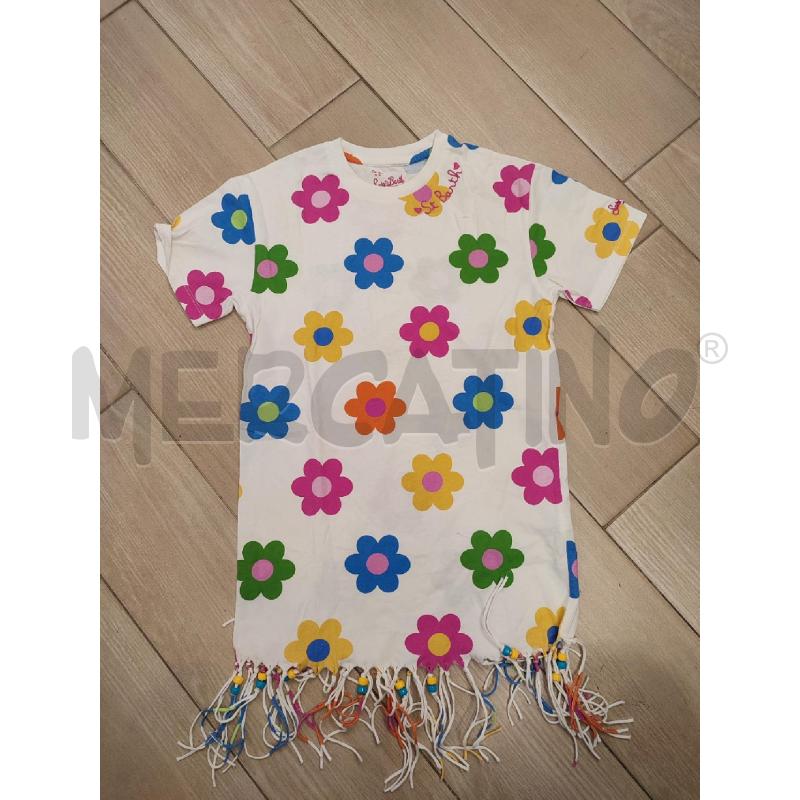 VESTITO BAMBINO BIANCO FIORI SAINT BARTH | Mercatino dell'Usato Roma montemario 1