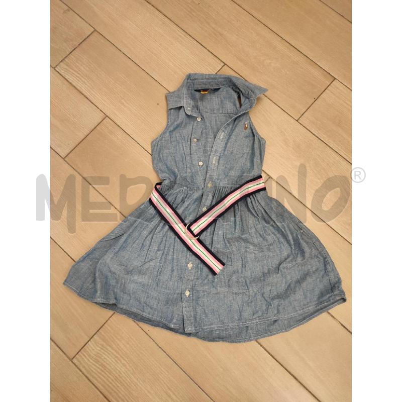 VESTITO BAMBINO CELESTE POLO RALPH LAUREN SMANICATO | Mercatino dell'Usato Roma montemario 1