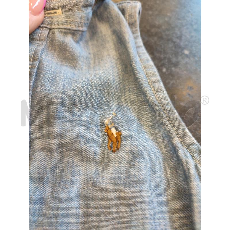VESTITO BAMBINO CELESTE POLO RALPH LAUREN SMANICATO | Mercatino dell'Usato Roma montemario 3