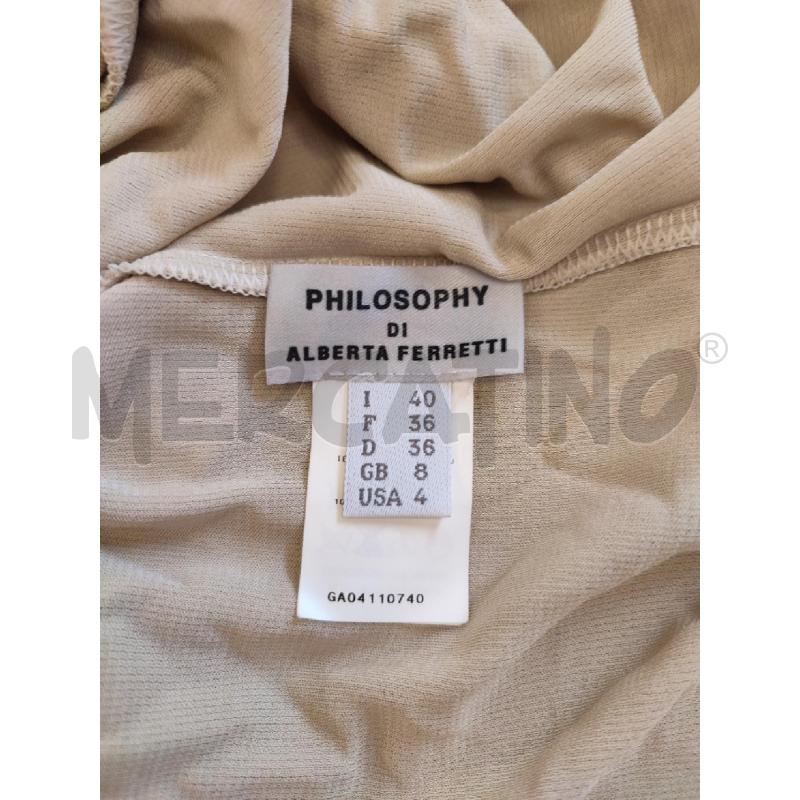 VESTITO DONNA BEIGE ALBERTA FERRETTI | Mercatino dell'Usato Roma montemario 2