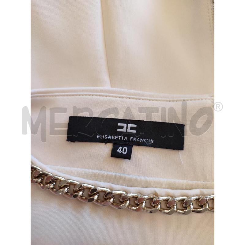 VESTITO DONNA BEIGE ELISABETTA FRANCHI CATENA DORATA | Mercatino dell'Usato Roma montemario 2