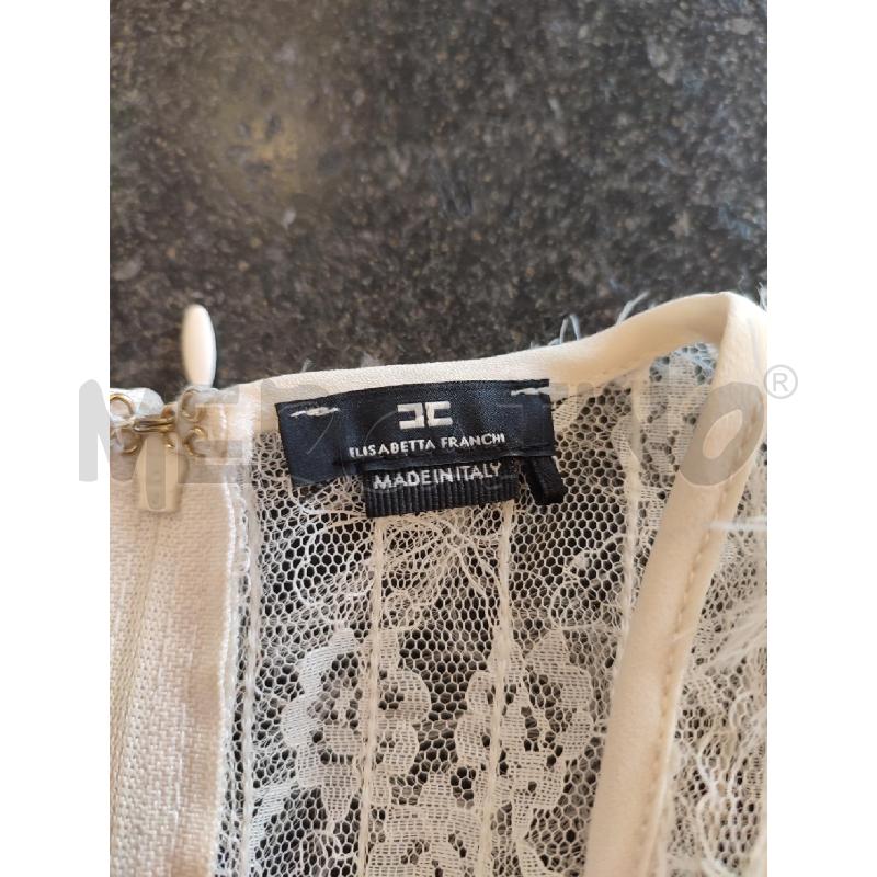 VESTITO DONNA BEIGE ELISABETTA FRANCHI PIZZO | Mercatino dell'Usato Roma montemario 2