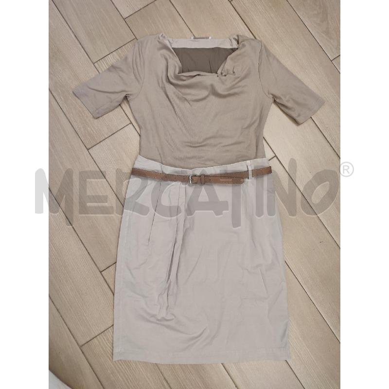 VESTITO DONNA BEIGE FABIANA FILIPPI SOPRA COSTINE | Mercatino dell'Usato Roma montemario 1