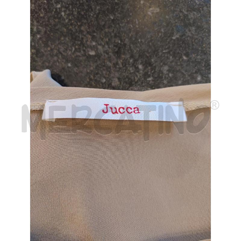 VESTITO DONNA BEIGE JUCCA SETA VOLANT SOTTO | Mercatino dell'Usato Roma montemario 2