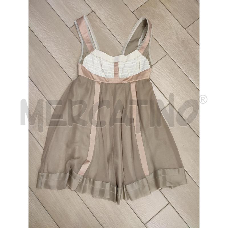 VESTITO DONNA BEIGE PHILOSOPY ROSA | Mercatino dell'Usato Roma montemario 1