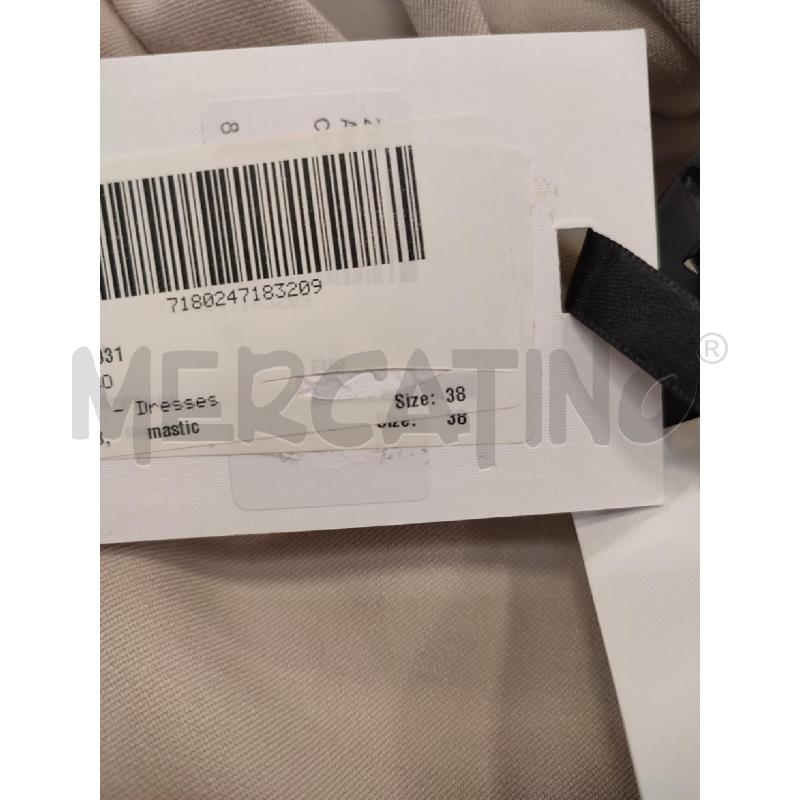 VESTITO DONNA BEIGE THE ATTICO GANCIO | Mercatino dell'Usato Roma montemario 2