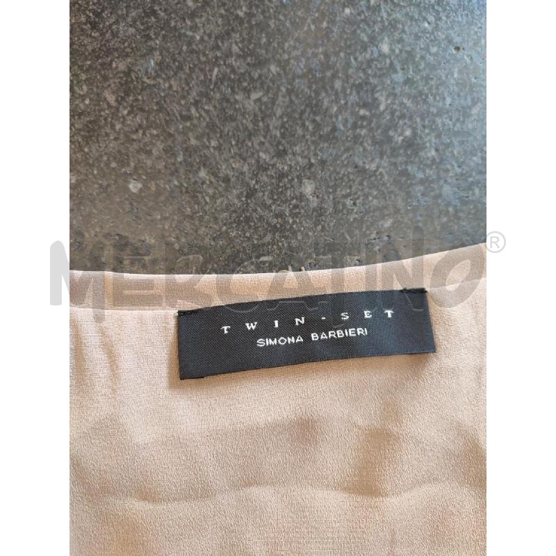 VESTITO DONNA BEIGE TWINSET PIZZO | Mercatino dell'Usato Roma montemario 2