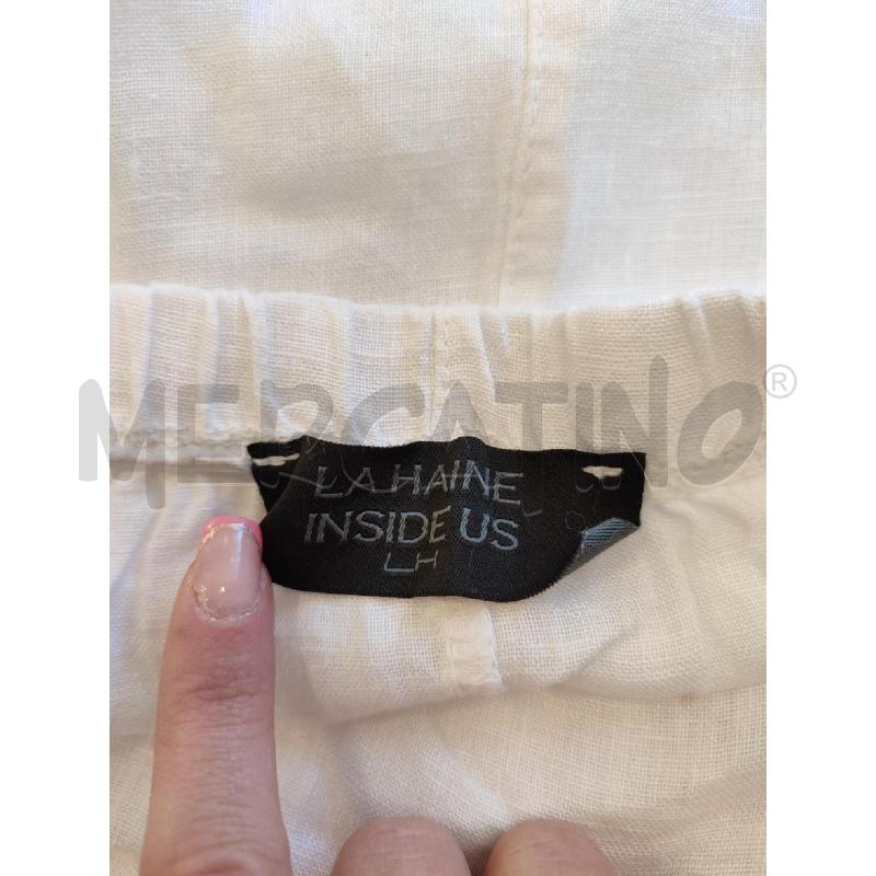 VESTITO DONNA BIANCO LA HAINE INSIDE US | Mercatino dell'Usato Roma montemario 2