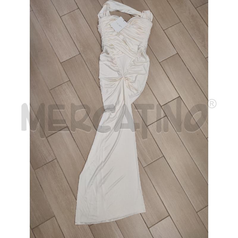 VESTITO DONNA BIANCO NEW ARRIVALS ZIP ROTTA | Mercatino dell'Usato Roma montemario 1