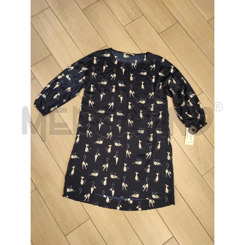 VESTITO DONNA BLU LAUTRECHOSE GATTI | Mercatino dell'Usato Roma montemario 1