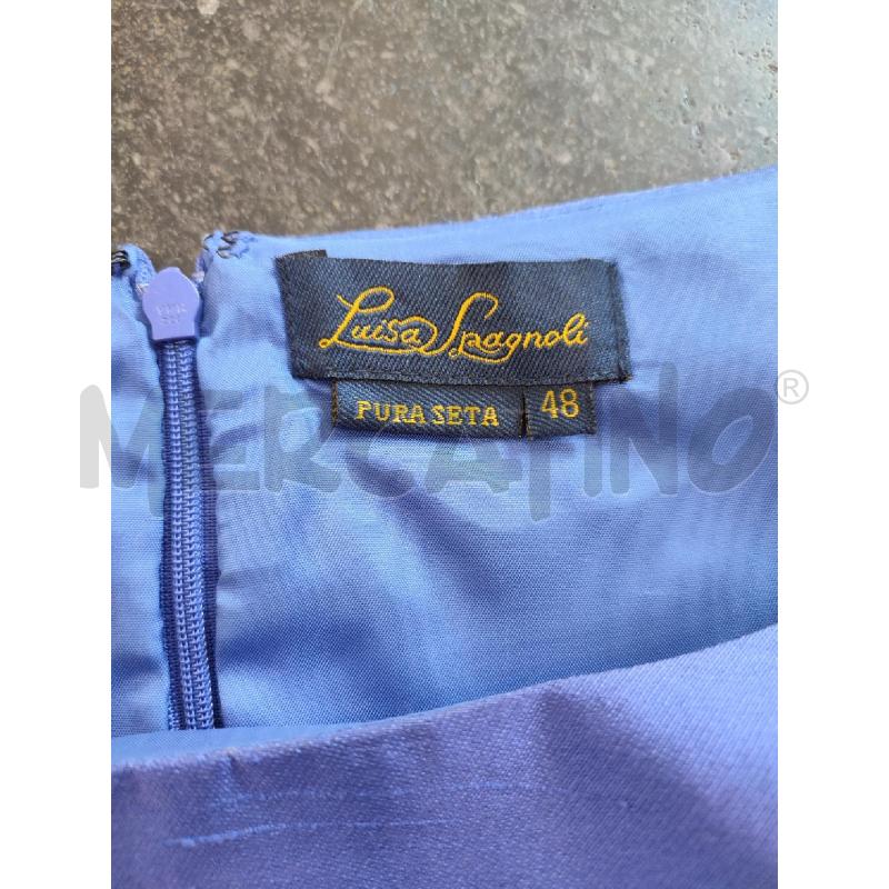 VESTITO DONNA BLU LUISA SPAGNOLI SETA | Mercatino dell'Usato Roma montemario 2