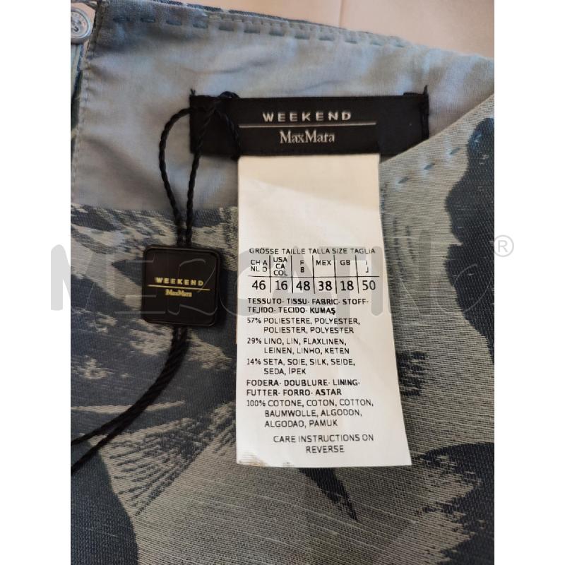 VESTITO DONNA BLU MAX MARA CLASSICO FIORI | Mercatino dell'Usato Roma montemario 2