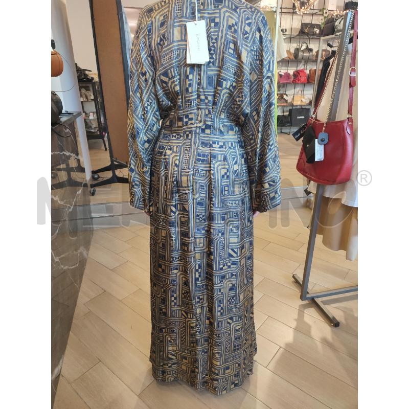 VESTITO DONNA BLU MOMONI DORATO GEOM | Mercatino dell'Usato Roma montemario 2