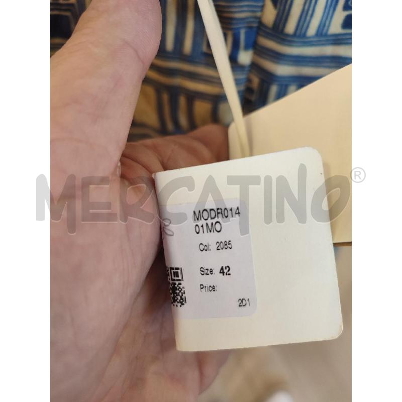 VESTITO DONNA BLU MOMONI DORATO GEOM | Mercatino dell'Usato Roma montemario 3