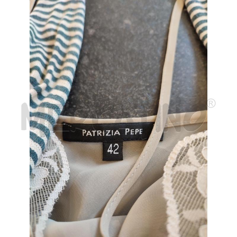 VESTITO DONNA BLU RIGHE BEIGE PATRIZIA PEPE | Mercatino dell'Usato Roma montemario 2