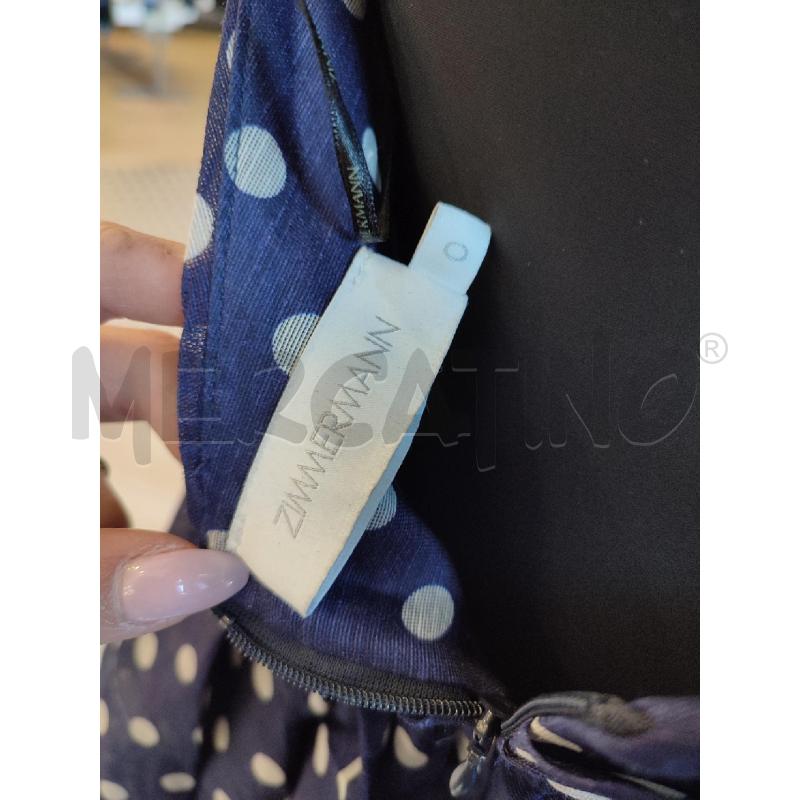VESTITO DONNA BLU ZIMMERMANN POIS LINO E SETA | Mercatino dell'Usato Roma montemario 3