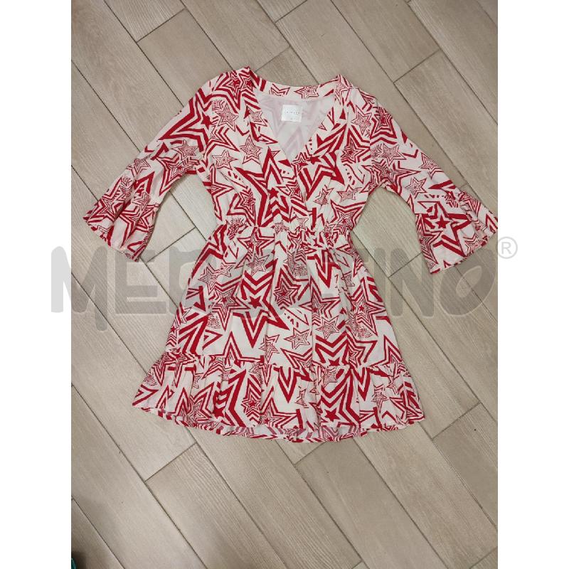 VESTITO DONNA EIGE ANONYME STELLE ROSSE | Mercatino dell'Usato Roma montemario 1
