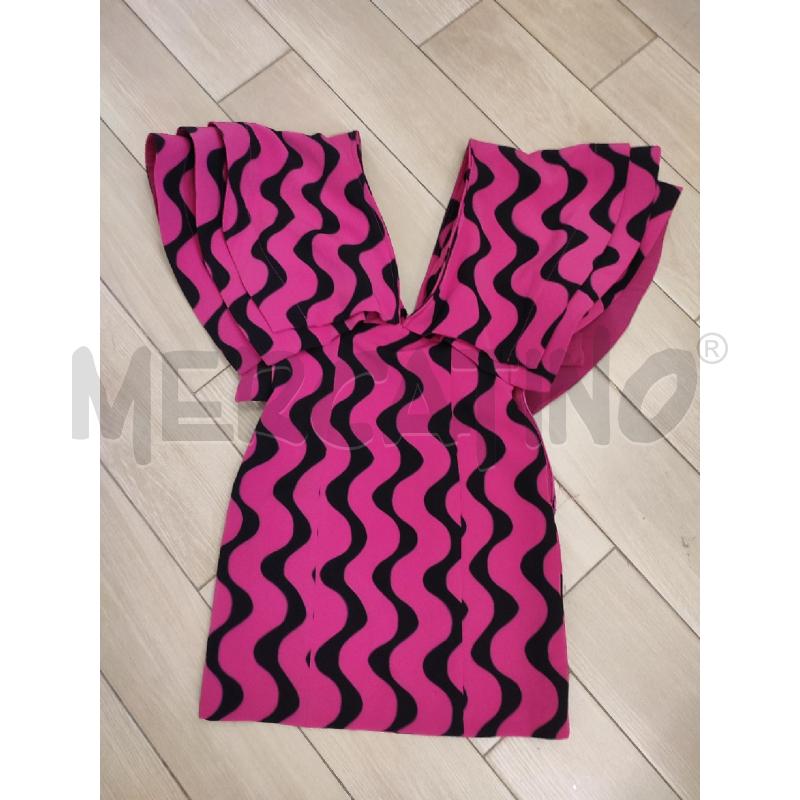 VESTITO DONNA FUCSIA JIJIL ONDE NERE | Mercatino dell'Usato Roma montemario 1