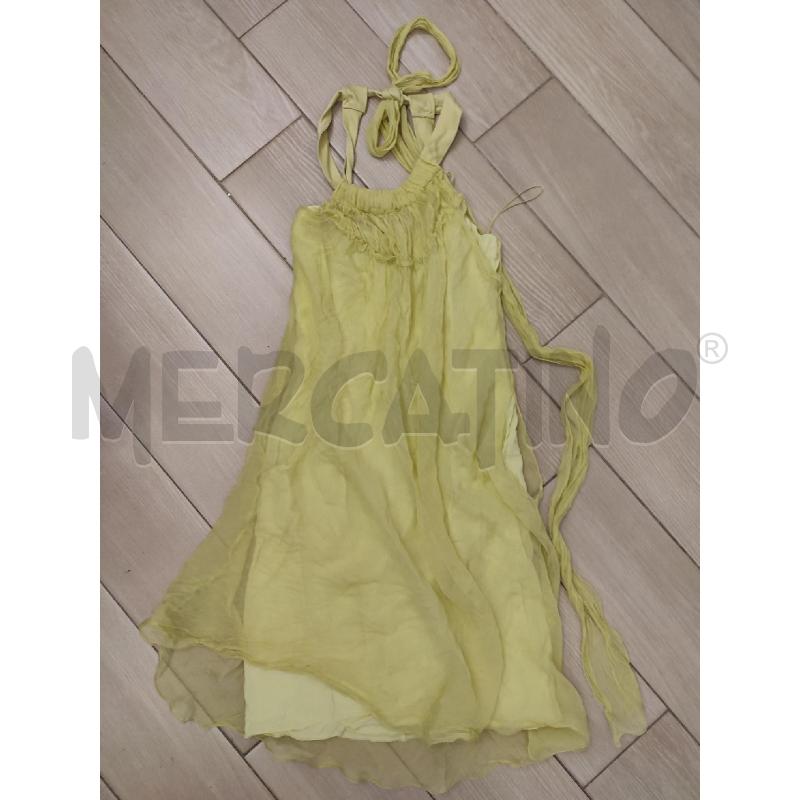 VESTITO DONNA GIALLO ALBERTA FERRETTI | Mercatino dell'Usato Roma montemario 1