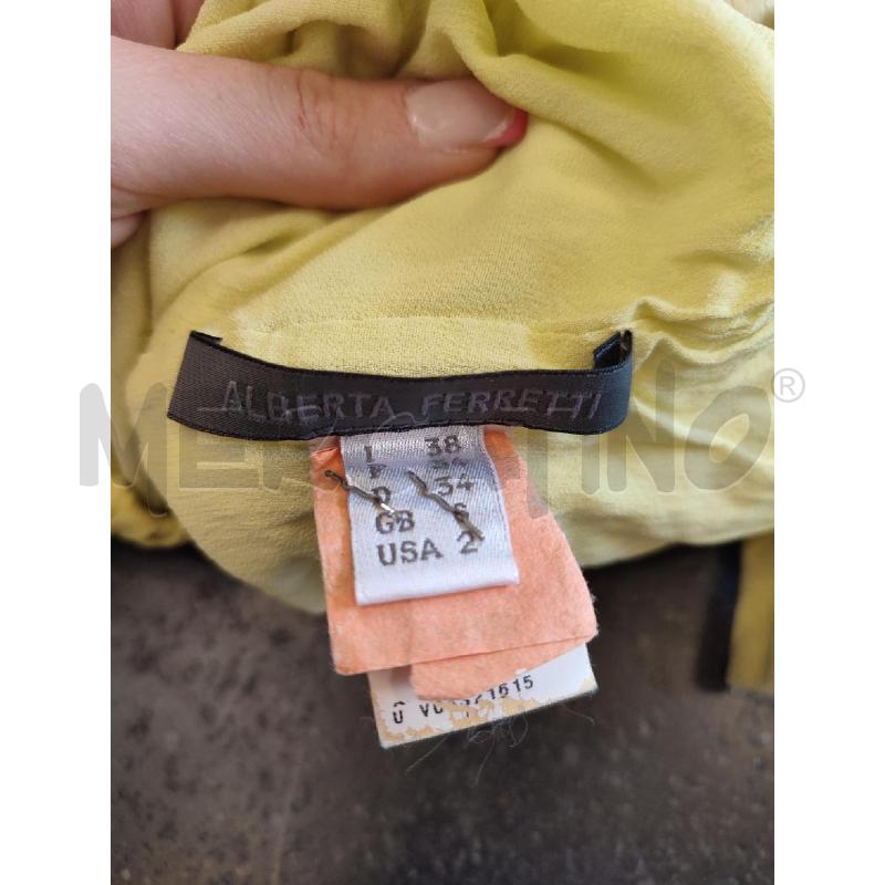 VESTITO DONNA GIALLO ALBERTA FERRETTI | Mercatino dell'Usato Roma montemario 2