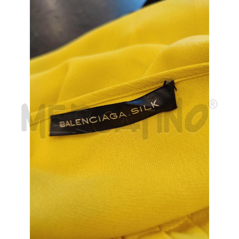 VESTITO DONNA GIALLO BALENCIAGA SETA | Mercatino dell'Usato Roma montemario 2