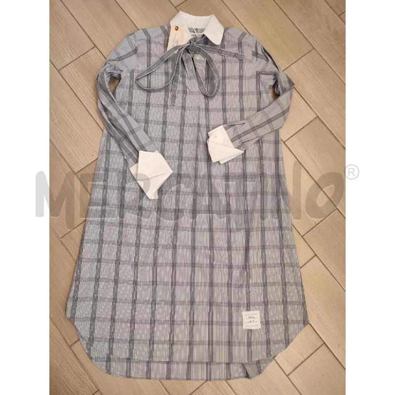 VESTITO DONNA GRIGIO QUADRI THOM BROWNE | Mercatino dell'Usato Roma montemario 1