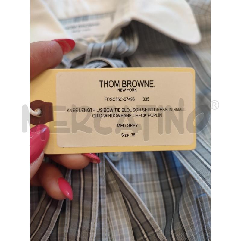 VESTITO DONNA GRIGIO QUADRI THOM BROWNE | Mercatino dell'Usato Roma montemario 3