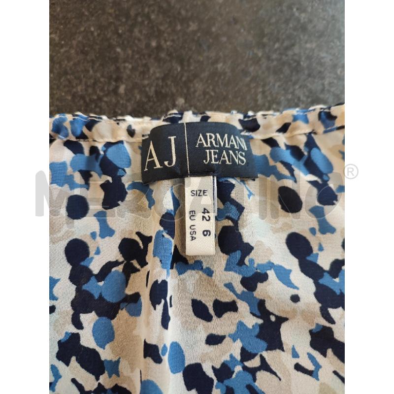VESTITO DONNA MACCHIETTE BLU BEIGE ARMANI JEANS | Mercatino dell'Usato Roma montemario 2