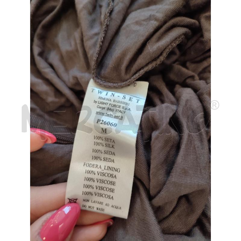 VESTITO DONNA MARRONE TWINSET PAILLETTES | Mercatino dell'Usato Roma montemario 2