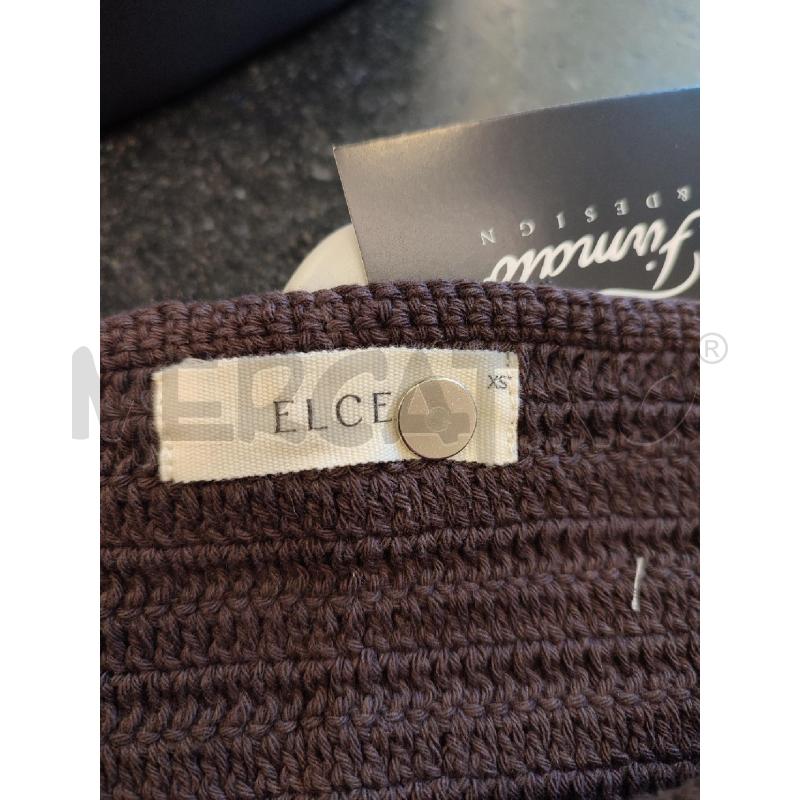 VESTITO DONNA MARRONE UNCINETTO ELCE | Mercatino dell'Usato Roma montemario 2