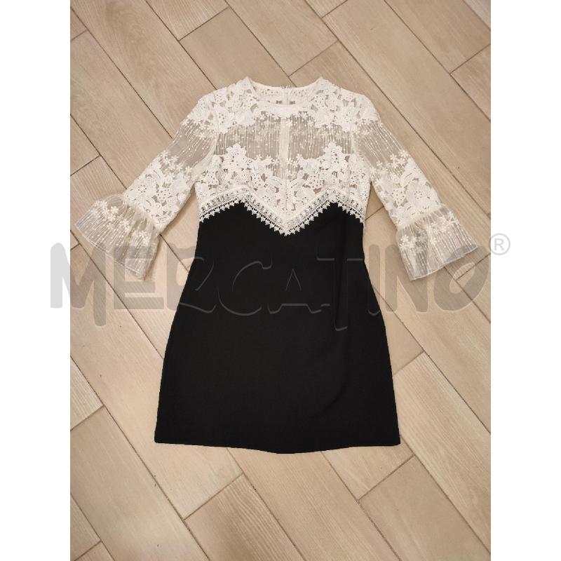 VESTITO DONNA NERO BIANCO SELF PORTRAITE | Mercatino dell'Usato Roma montemario 1