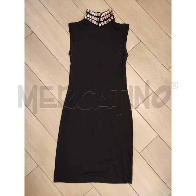 VESTITO DONNA NERO BLUGIRL COLLO PIETRE | Mercatino dell'Usato Roma montemario 1