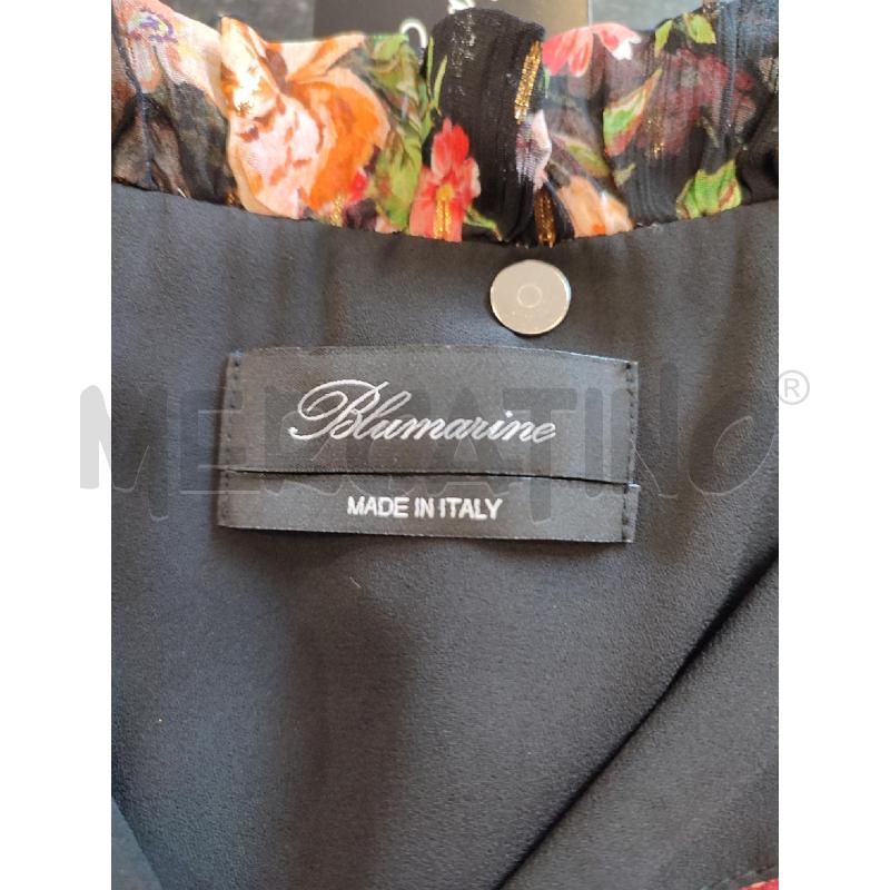 VESTITO DONNA NERO BLUMARINE FIORI | Mercatino dell'Usato Roma montemario 2