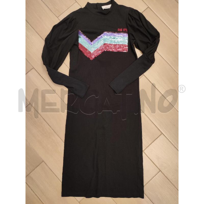 VESTITO DONNA NERO CIRCUS HOTEL PAILLETTES | Mercatino dell'Usato Roma montemario 1