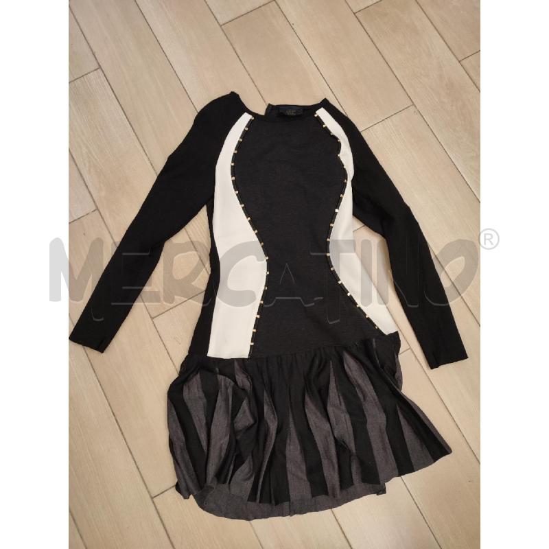 VESTITO DONNA NERO CLASS CAVALLI GANCETTI DORATI | Mercatino dell'Usato Roma montemario 1
