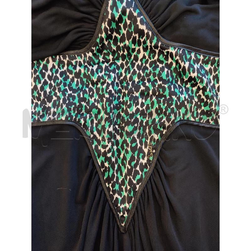 VESTITO DONNA NERO CLASS CAVALLI VERDE | Mercatino dell'Usato Roma montemario 3