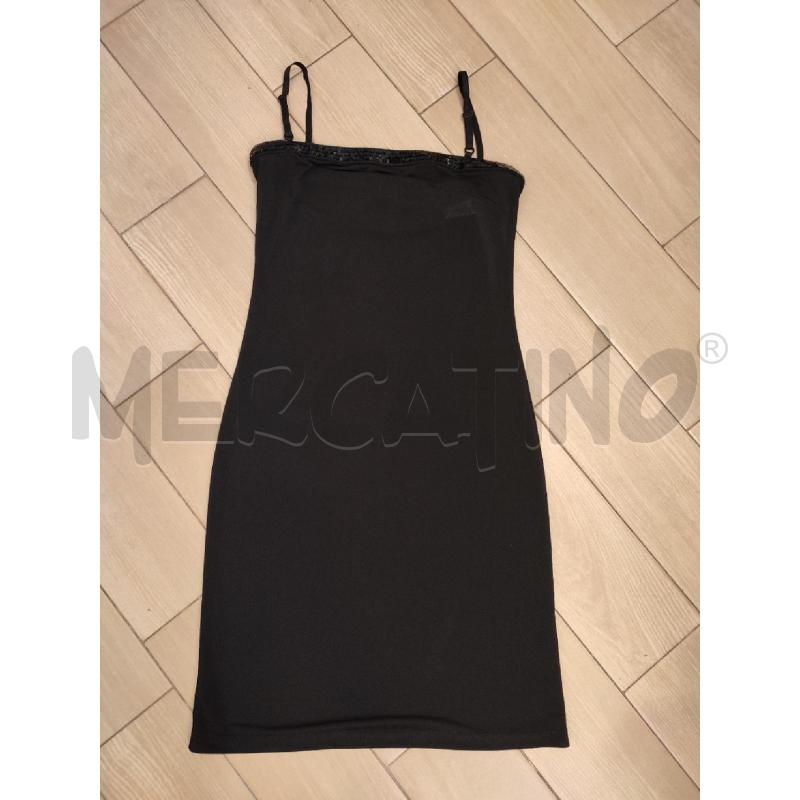 VESTITO DONNA NERO D&G BORDO PAILLETTES | Mercatino dell'Usato Roma montemario 1