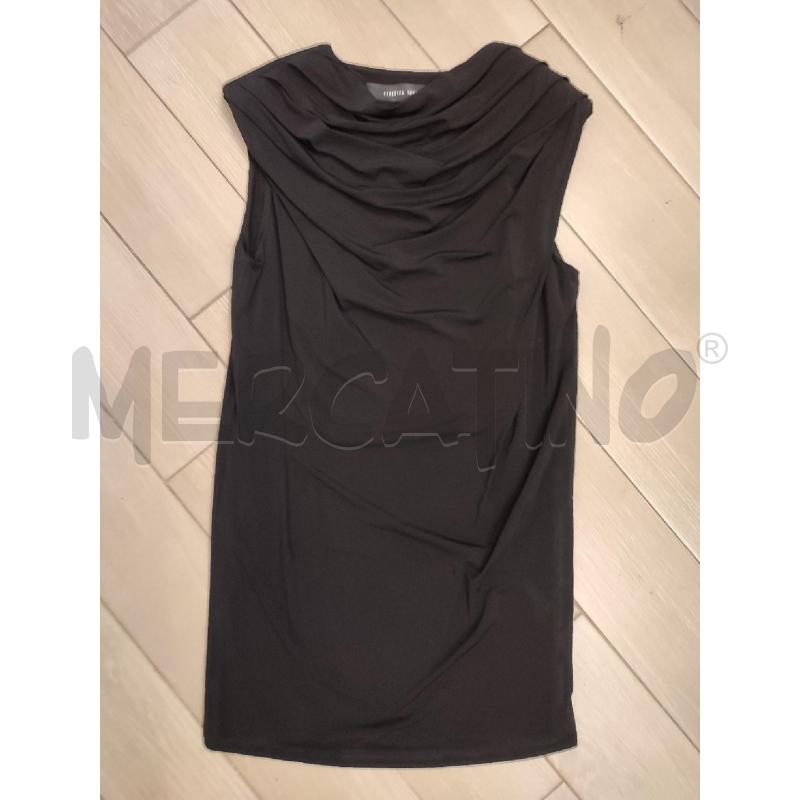 VESTITO DONNA NERO FEDERICA TOSI SPALLINE | Mercatino dell'Usato Roma montemario 1